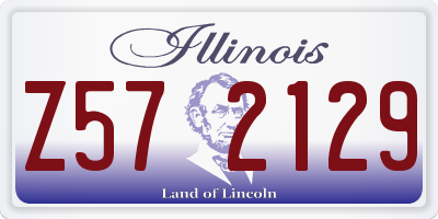 IL license plate Z572129