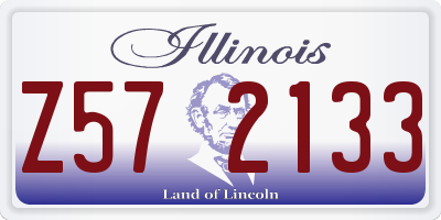 IL license plate Z572133
