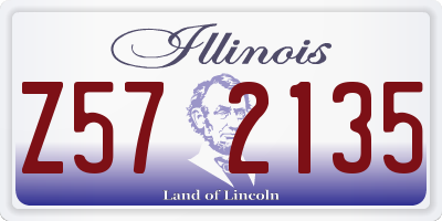 IL license plate Z572135