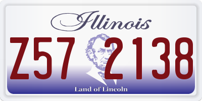 IL license plate Z572138