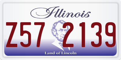 IL license plate Z572139
