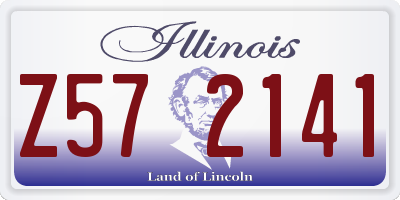 IL license plate Z572141