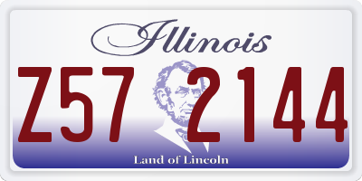 IL license plate Z572144