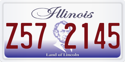 IL license plate Z572145