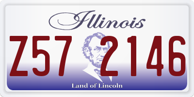 IL license plate Z572146
