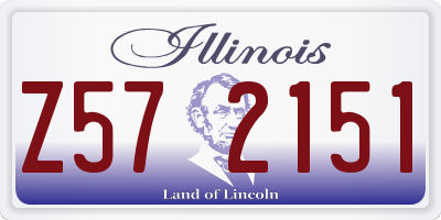 IL license plate Z572151