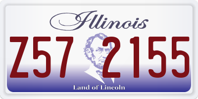 IL license plate Z572155