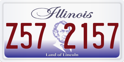 IL license plate Z572157