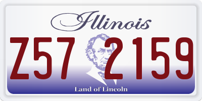 IL license plate Z572159