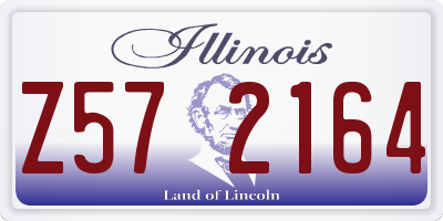 IL license plate Z572164