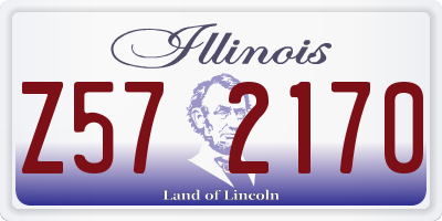 IL license plate Z572170