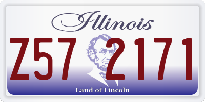 IL license plate Z572171