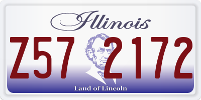 IL license plate Z572172
