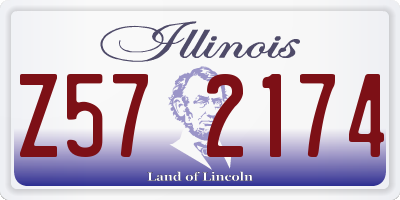 IL license plate Z572174