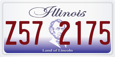 IL license plate Z572175