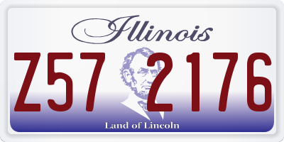 IL license plate Z572176