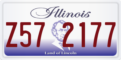 IL license plate Z572177
