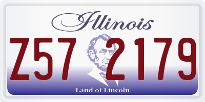 IL license plate Z572179