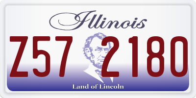 IL license plate Z572180