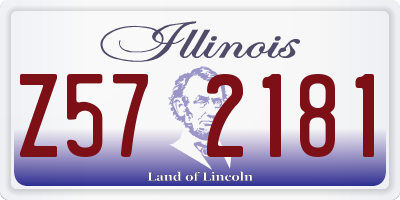 IL license plate Z572181
