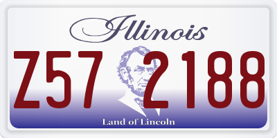 IL license plate Z572188