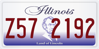 IL license plate Z572192