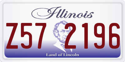 IL license plate Z572196