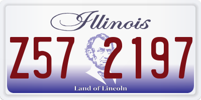 IL license plate Z572197