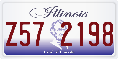 IL license plate Z572198