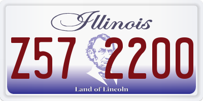 IL license plate Z572200
