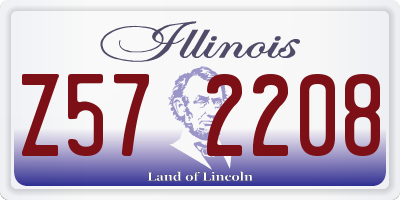 IL license plate Z572208