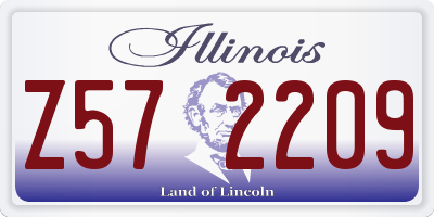 IL license plate Z572209