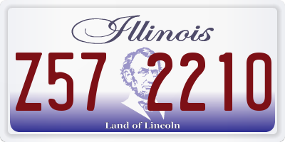 IL license plate Z572210