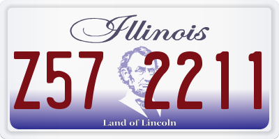 IL license plate Z572211