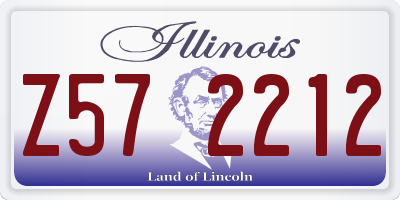 IL license plate Z572212