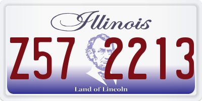 IL license plate Z572213
