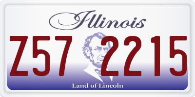 IL license plate Z572215