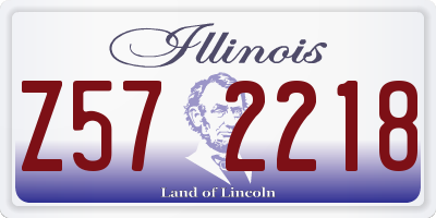 IL license plate Z572218