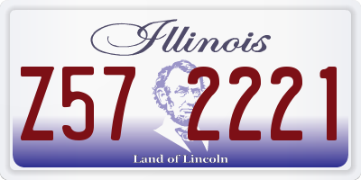 IL license plate Z572221