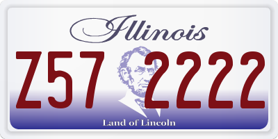 IL license plate Z572222