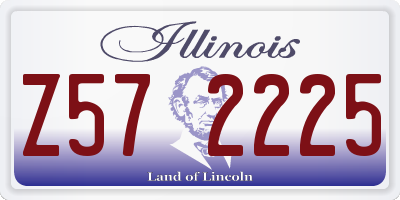 IL license plate Z572225