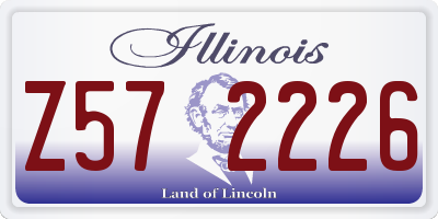 IL license plate Z572226