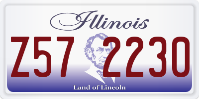 IL license plate Z572230