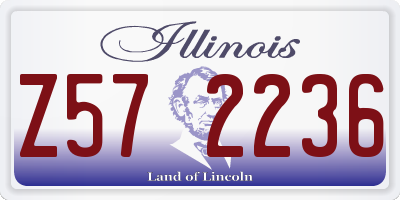 IL license plate Z572236