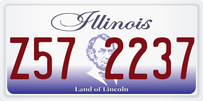 IL license plate Z572237