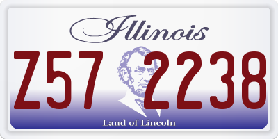 IL license plate Z572238