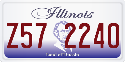 IL license plate Z572240