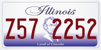 IL license plate Z572252