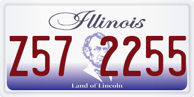 IL license plate Z572255