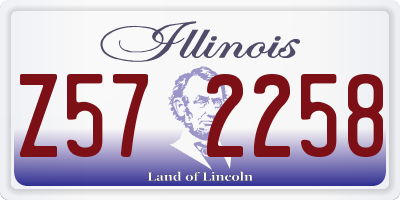 IL license plate Z572258